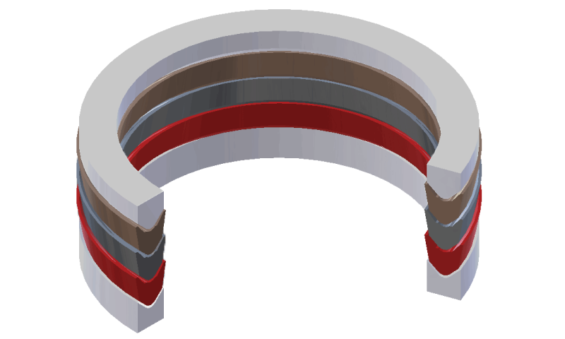 Кольцо опорное КО 210*240*8,4 ГОСТ 22707-77 полиуретан